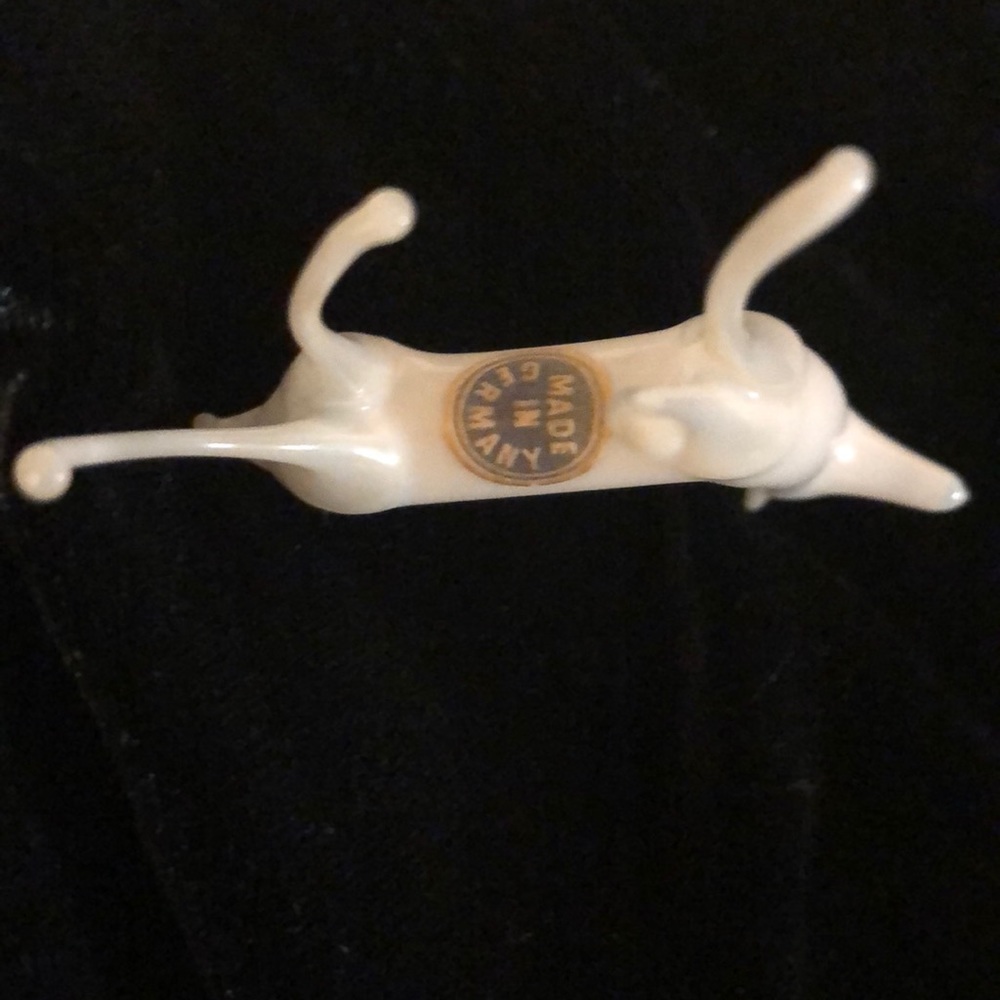 Pair Of White Murano Deer
